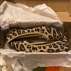 Jellypop memory foam Champs leopard knitted flat